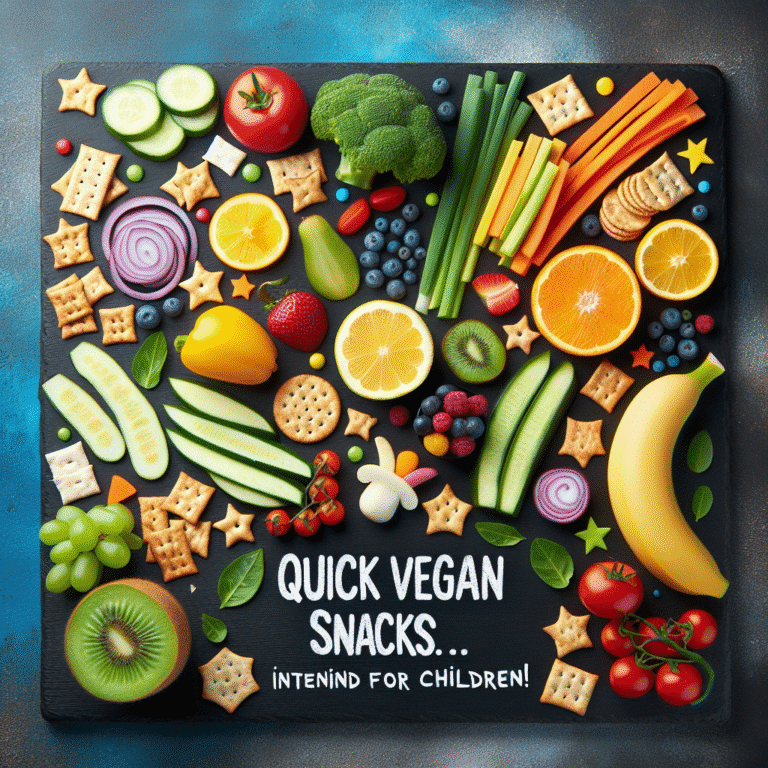 quick vegan snacks for kids