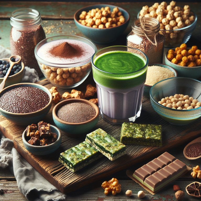 delicious plant-based protein shakes and snacks