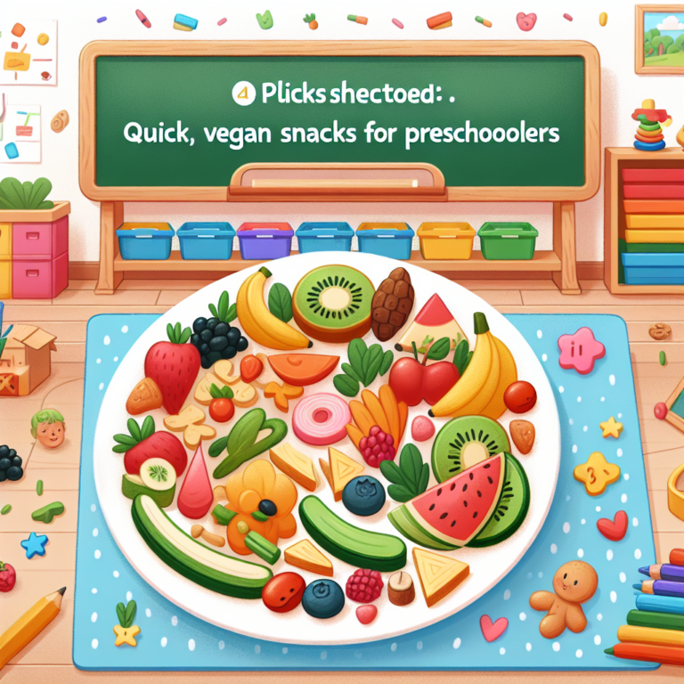 quick vegan snacks for preschoolers