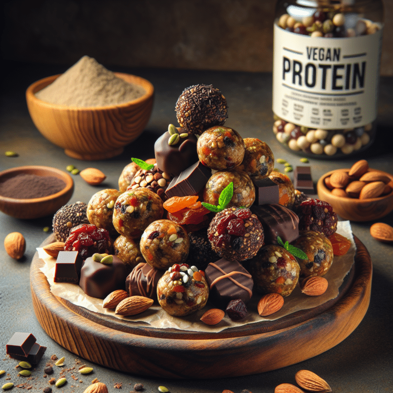 no-bake vegan protein bites for a quick snack